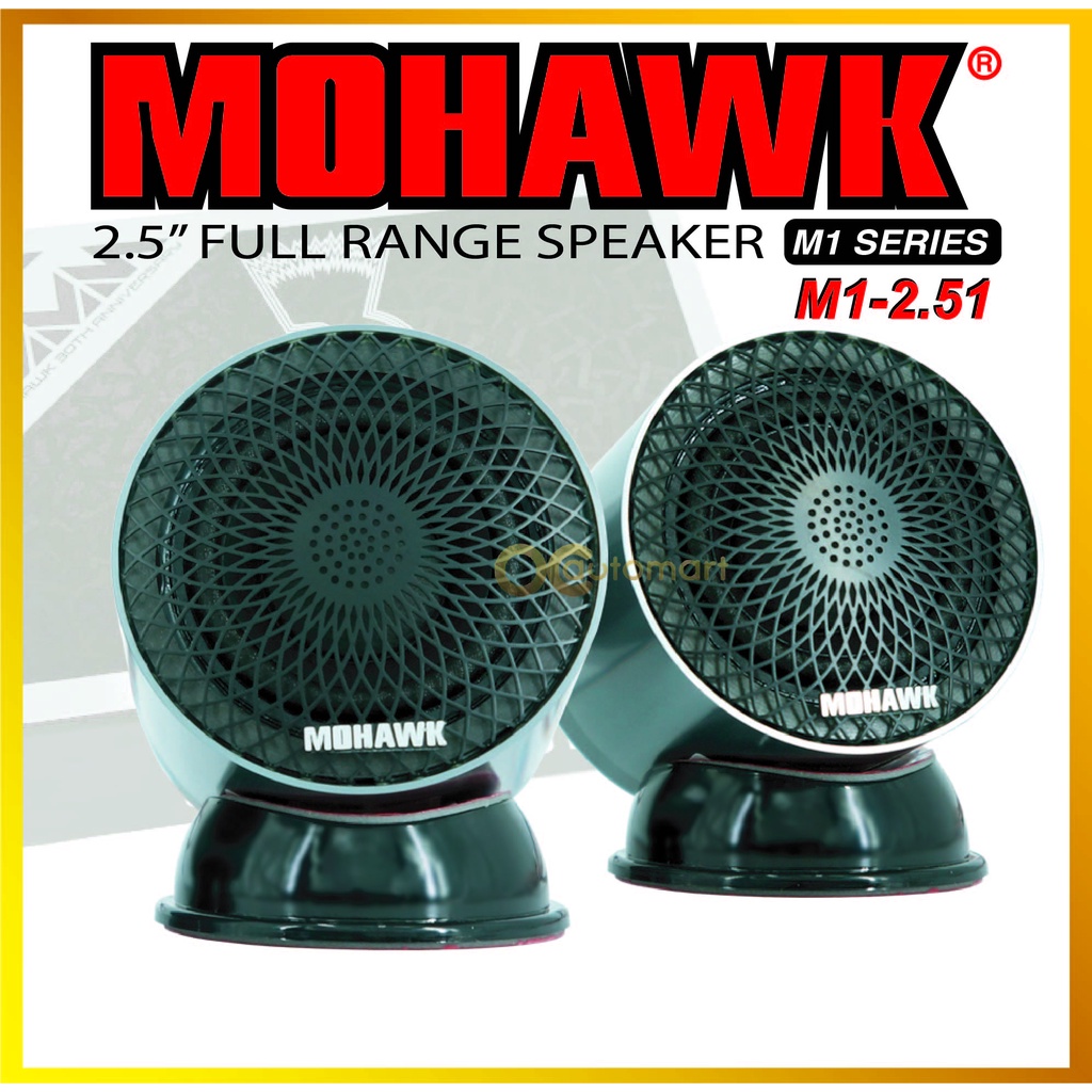 MOHAWK M1SERIES 2.5 INCH FULL RANGE SPEAKER WITH TWEETER M12.51