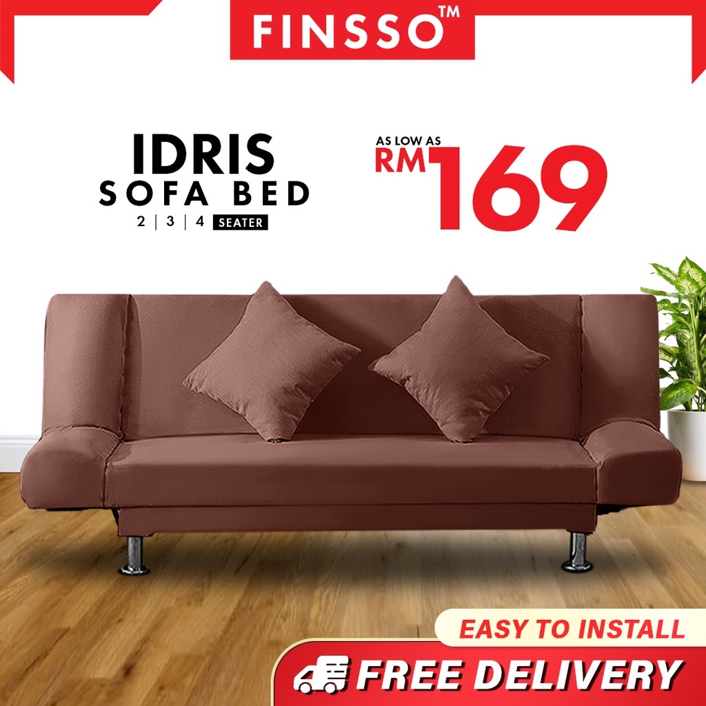 FREE SHIPPING !!! READY STOCK IDRIS Foldable Sofa Bed (2 seater or 3 seater or 4 seater) KLANG VALLEY ONLY