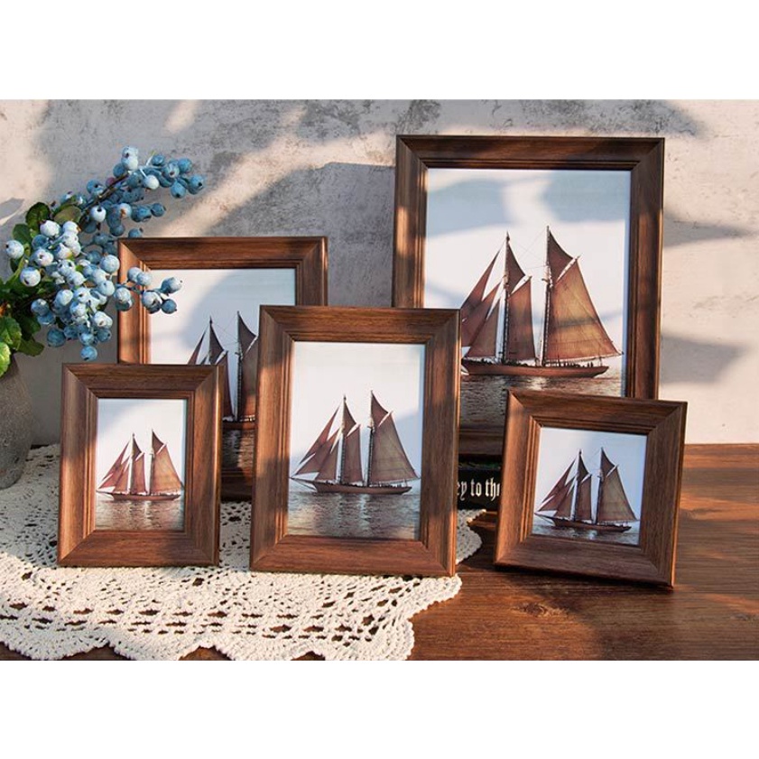 5R 8R American vintage style photo frame table decoration | 5r 8r 美式复古相框 桌面摆设 | Bingkai foto gambar