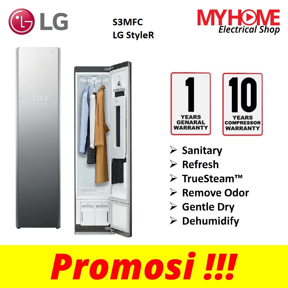 (COURIER SERVICE) LG S3MFC THE SMART WARDROBE WITH REFRESH, SANITARY