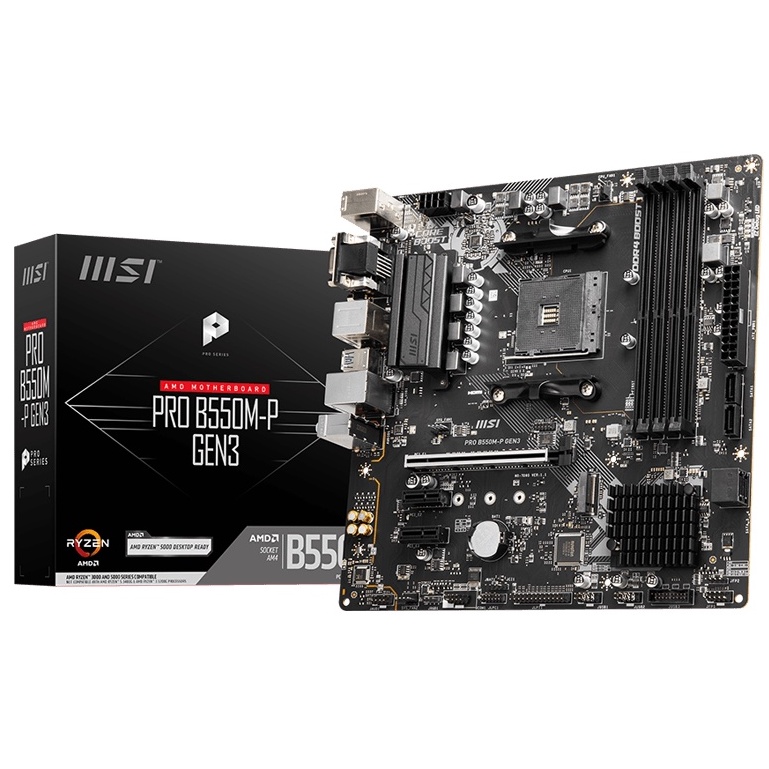  MSI PRO B550MP GEN3 mATX AMD Motherboard AMD AM4 Shopee Malaysia
