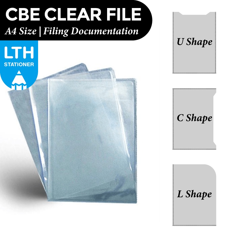 LTH CBE // Astar A4 Size Transparent Clear Document Holder File PVC ...