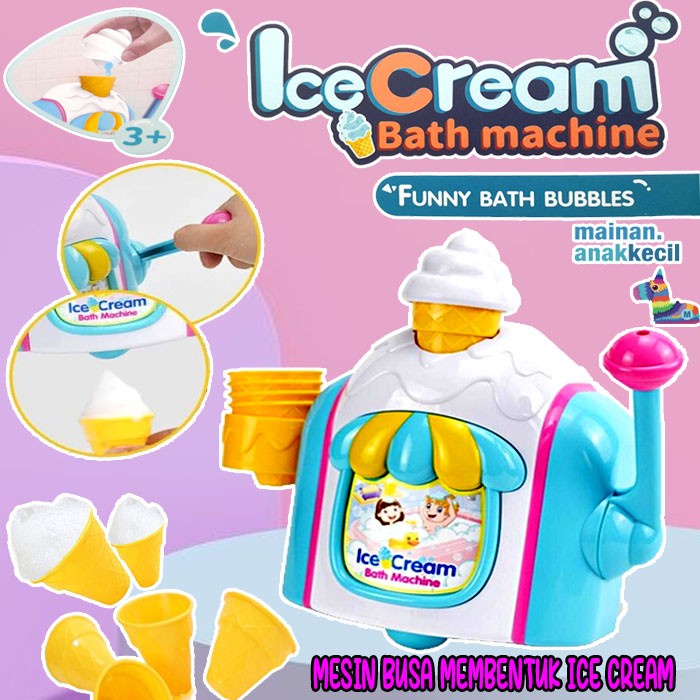 MESIN Kids Toys Kids Ice Cream Bubble Maker Machine / Bath Toys Ice Cream Shopee Malaysia
