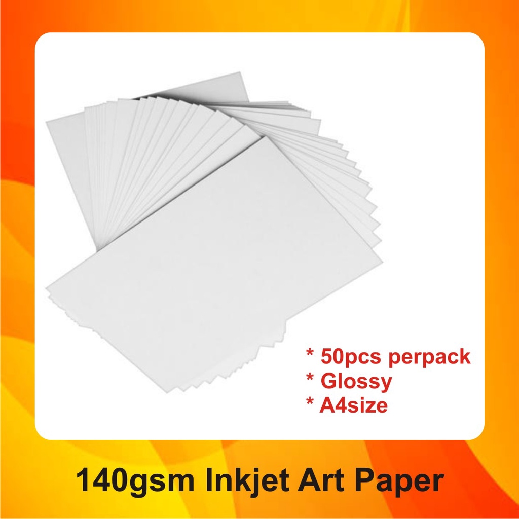 140gsm Inkjet Art Paper (50pcs/per pack) Shopee Malaysia