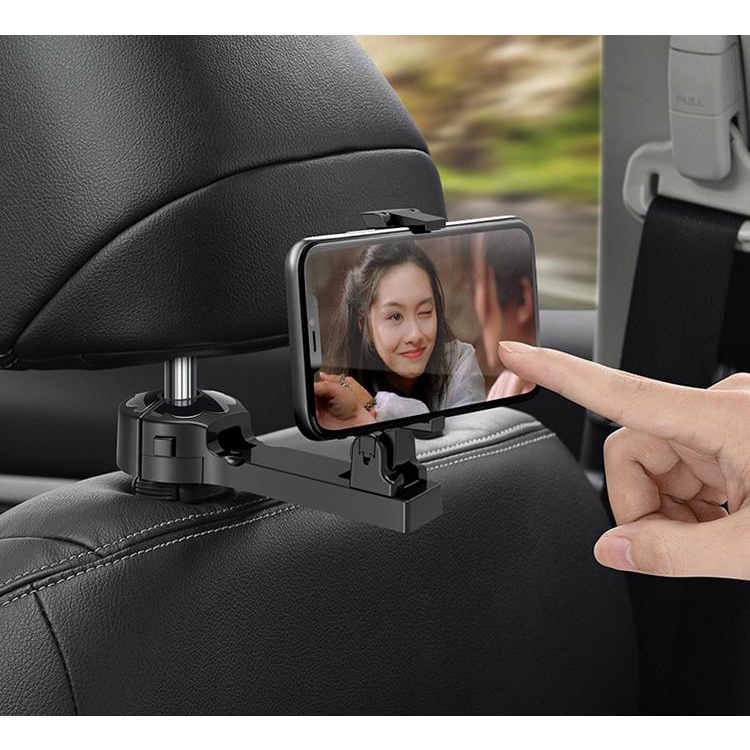 NEW Upgrade 2 in 1 Car Hook Mobile Phone Holder Bracket Vehicle Car