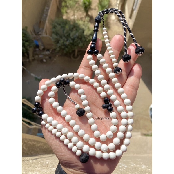 TASBIH TULANG UNTA MIX KOKKA HITAM SAIZ 8mm ORIGINAL MESIR