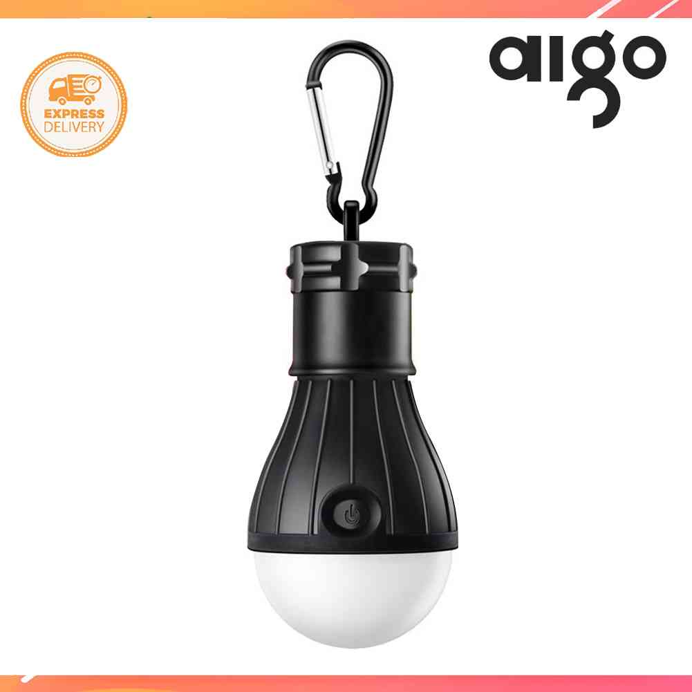 AIGONI Portable Tent Light LED Bulb Emergency Hanging Hook Flashlight Camping Lamp