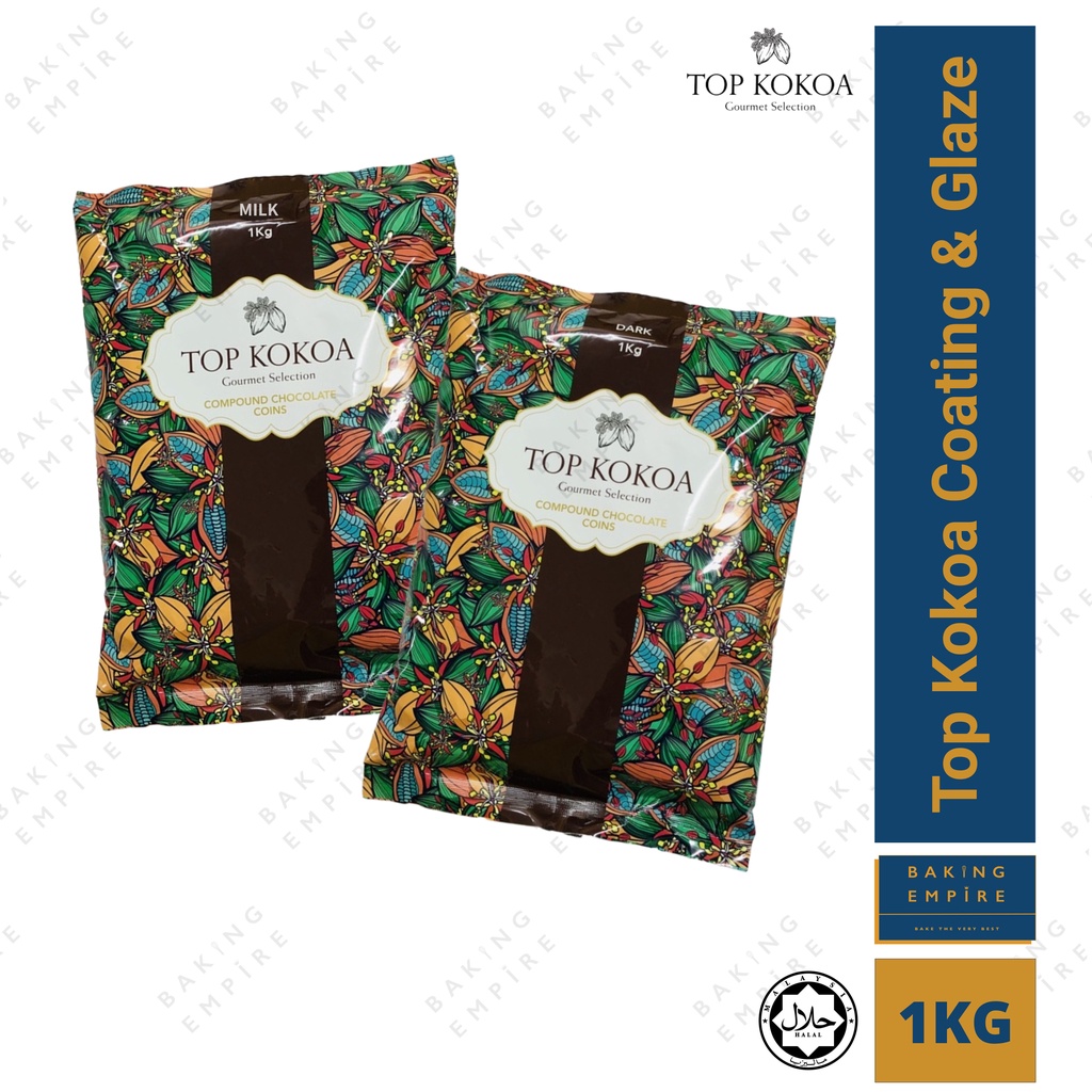 Top Kokoa Chocolate Compound Coins 1KG Shopee Malaysia