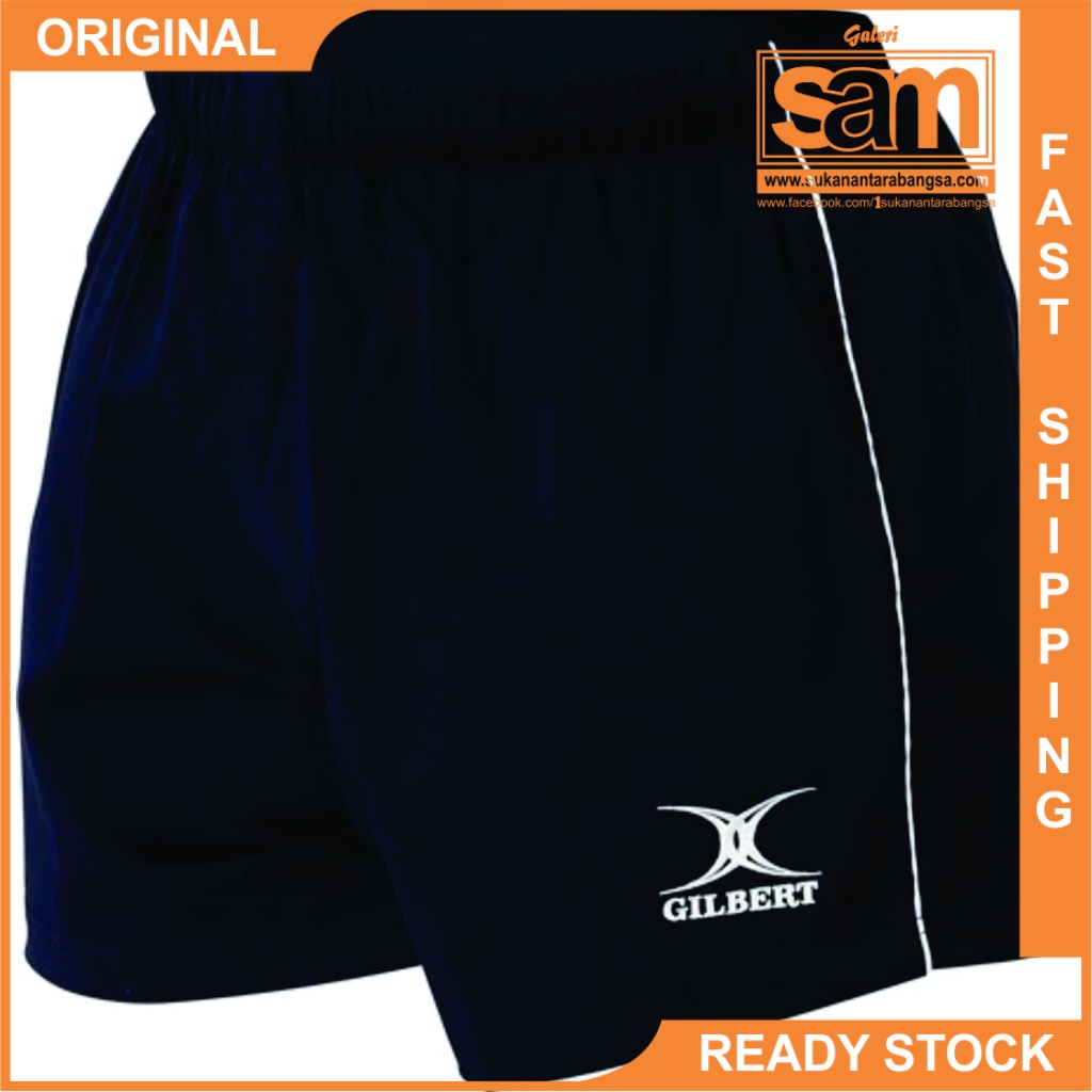 GILBERT Performance Rugby Match Shorts Seluar Ragbi Original