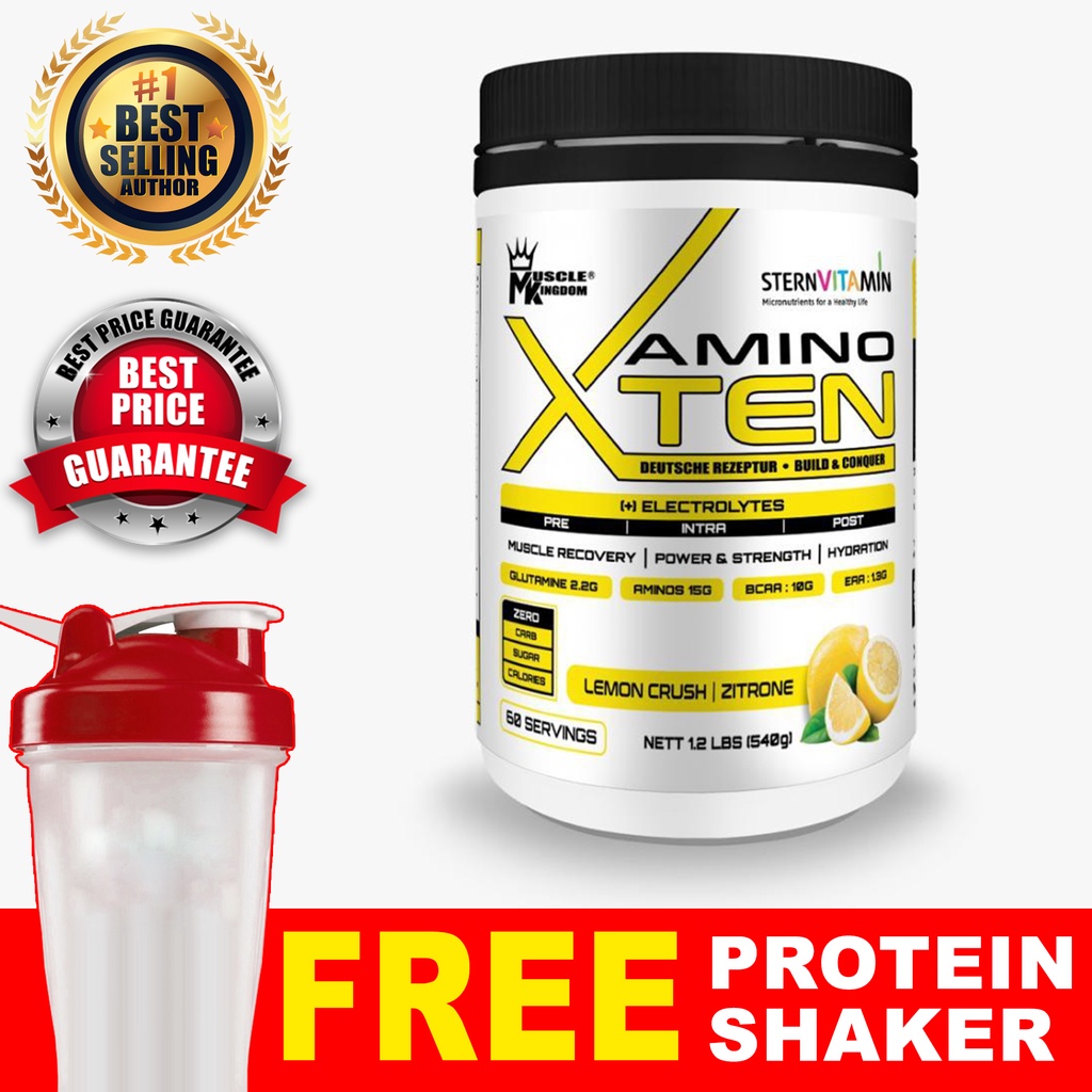 Amino Xtend Bcaa + Glutamine + Electrolyte 1.2lb Muscle Kingdom [ 60 Servings ] Muscle Recovery