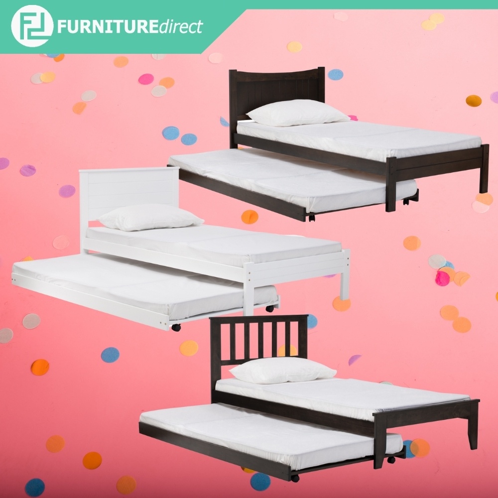 Furniture Direct BRANDI Pull Out Bed Single Single Bed Frame Katil 