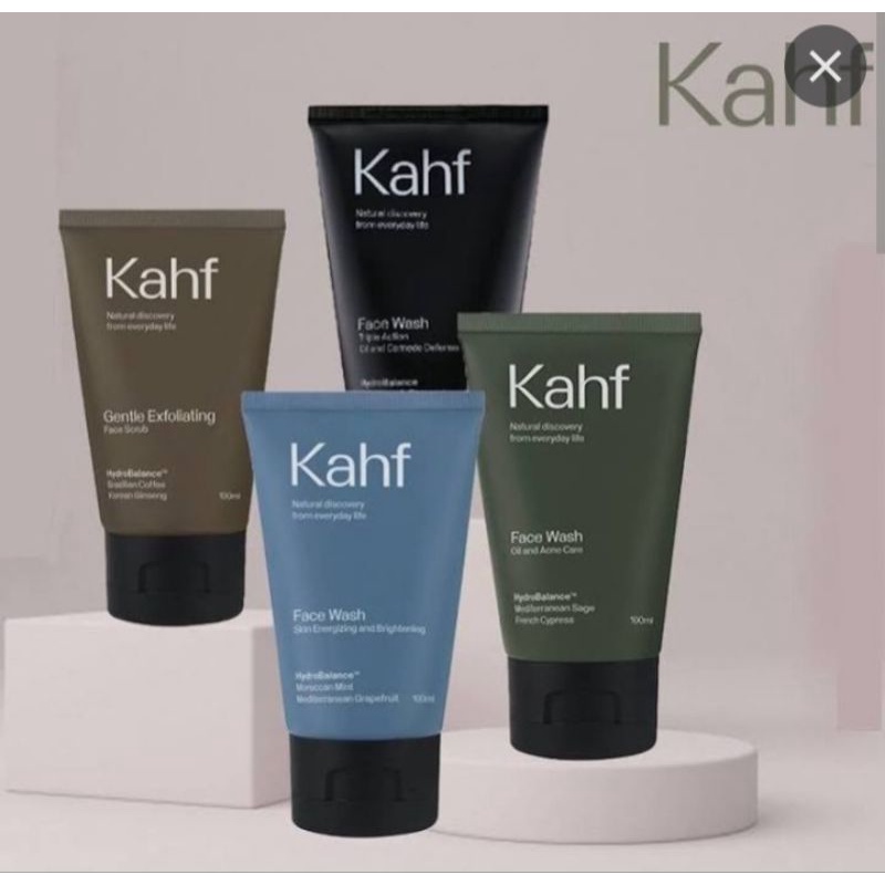 Kahf Face Wash Gentle Exfoliating 100ml Kafh Sunsscreen moisturizer