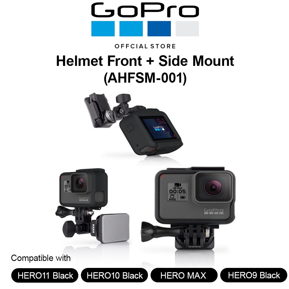 GoPro Helmet Front + Side Mount AHTSM001 Shopee Malaysia
