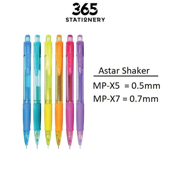 Astar Shaker Mechanical Pencil X5 / X7 ( 12pcs/pkt ) Shopee Malaysia