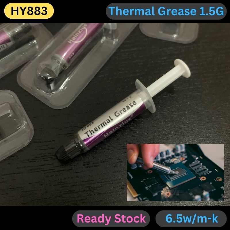 *Ready stock Thermal Grease 1.5g (6.5w/mk) CPU GPU Heat Sink Cooling