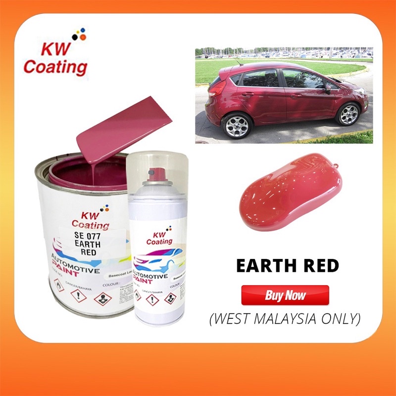 KW 2k Paint Se077 Earth Red Kereta Se077 Earth Red Cat Kereta 2k Cat 2k