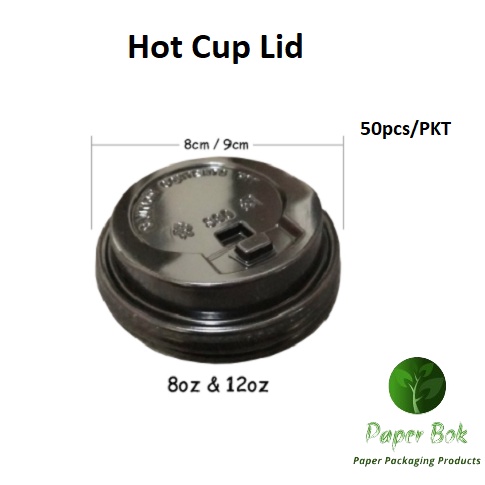 (50pcs) Disposable Paper Hot @Cup Lid@ / Paper Cup Cover / Coffee Cup ...