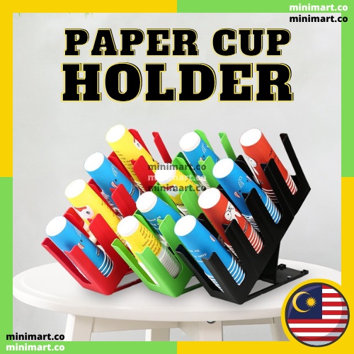 MSIA SHIP!! Coffee Shop Paper Cup Holder Shelf Adjustable Display Rack
