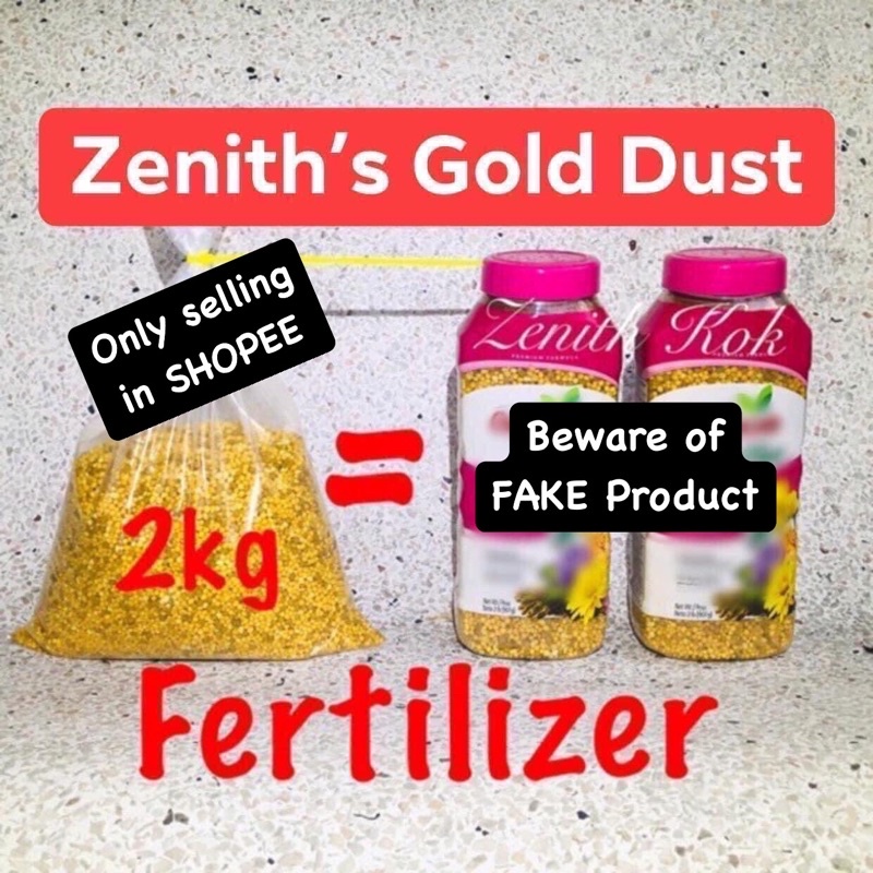 Zenith ORIGINAL Gold Dust Fertilizer 2kg ( plant / pokok / Variegated