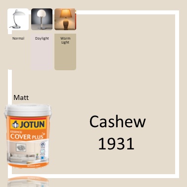 Jotun Paints 1L Essence Cover Plus 1931 Cashew / interior wall paint ...