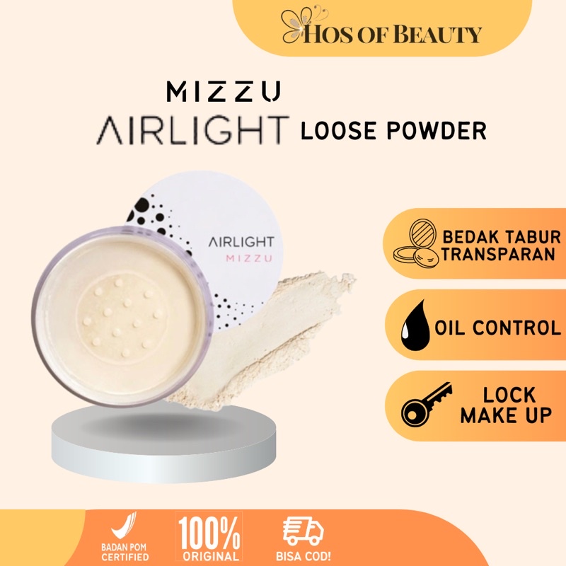 Mizzu Airlight Loose Face Powder Original Beauty Face Cosmetics Long