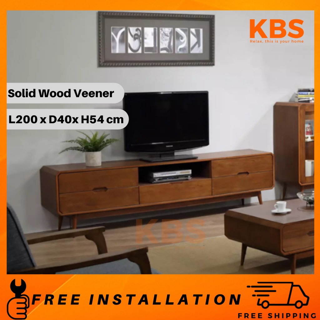(FREE Installation+Shipping) KBS Pinzon Solid Wood Veneer TV