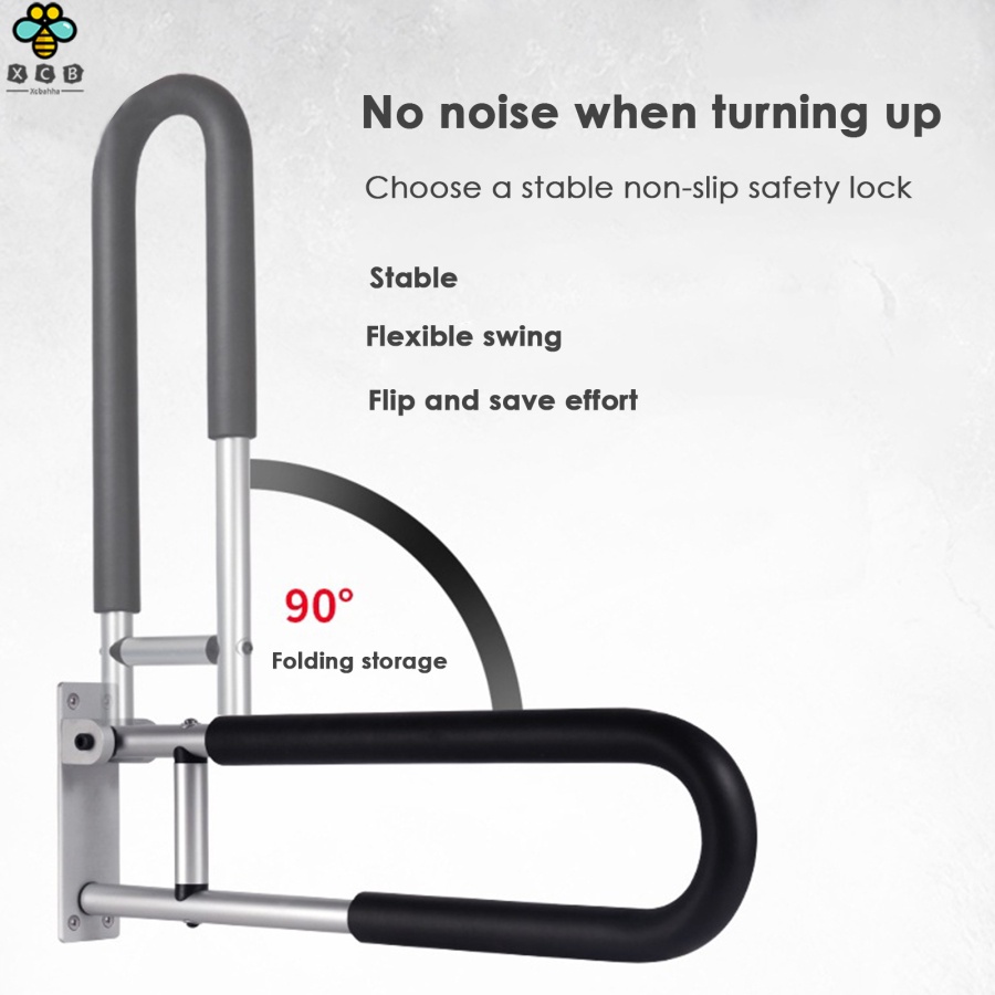 AGY Handicap Grab Bars Rails Toilet Handrails Bathroom Safety Bar Hand Support Rail Handicapped