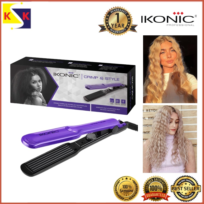 IKONIC PROFESSIONAL Crimp & Style Hair Crimper - (Purple & Black) | Shopee  Malaysia