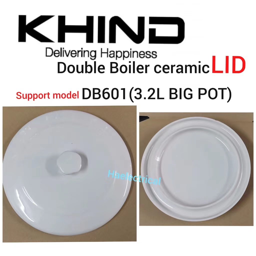 KHIND Double Boiler Ceramic Pot LID 3.2Liter DB601 (BIG)