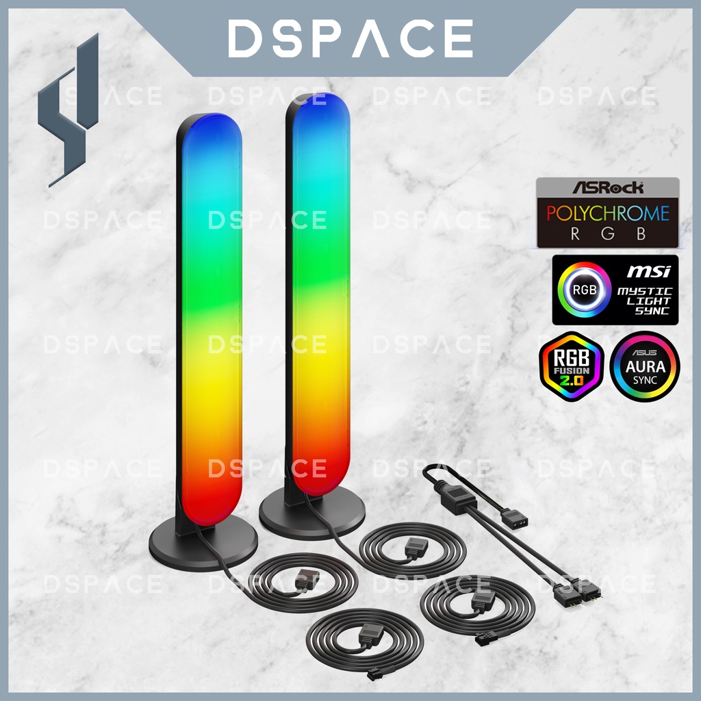 DSPACE 5V ARGB Ambient Light Bar with Motherboard Sync Aura Aorus ...