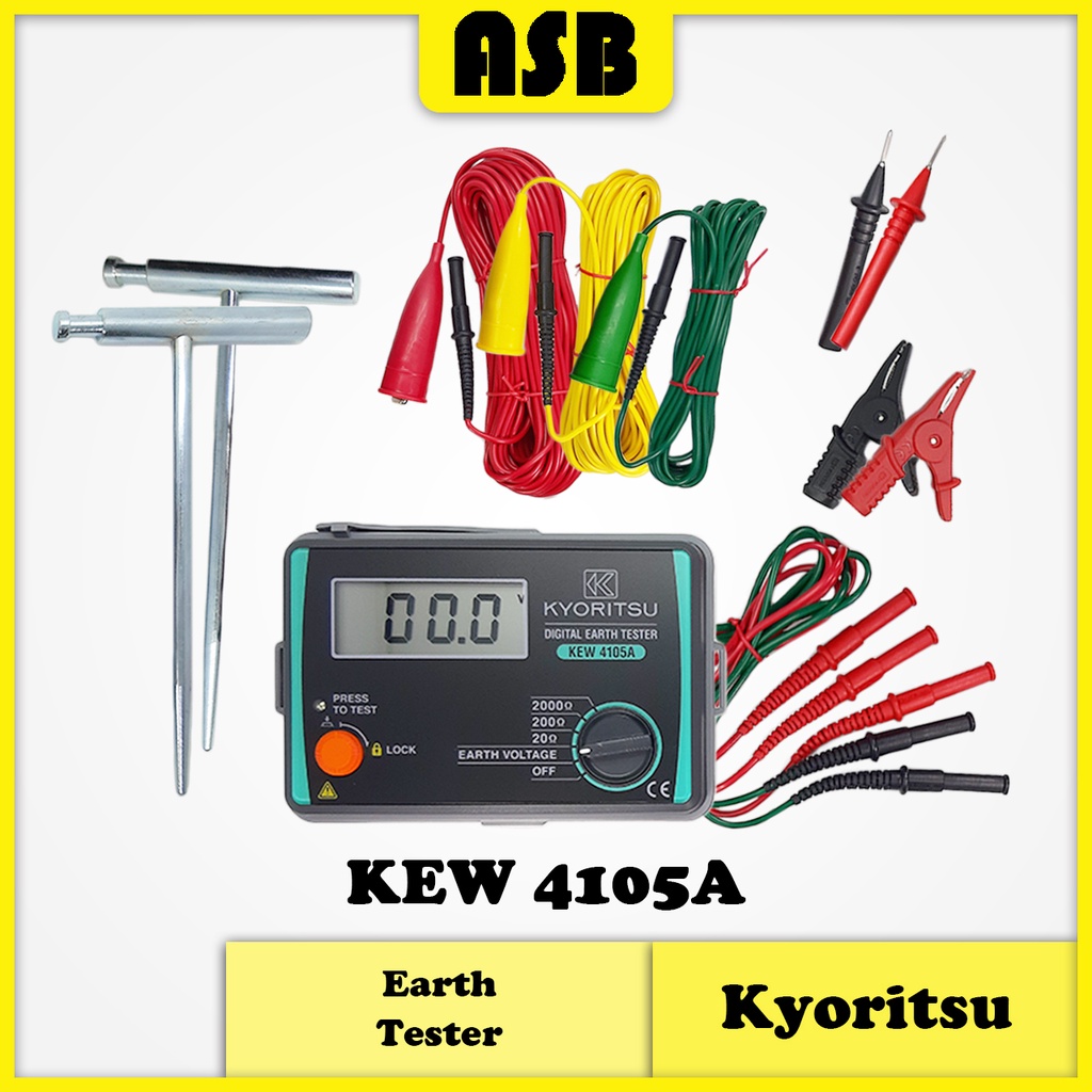 (1pc) Kyoritsu KEW 4105A Digital Earth Tester (362002020) Shopee Malaysia