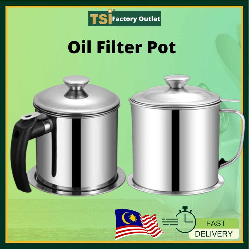 TSI 401 Stainless Steel Oil Pot Filter Penapis Minyak Stainless Steel