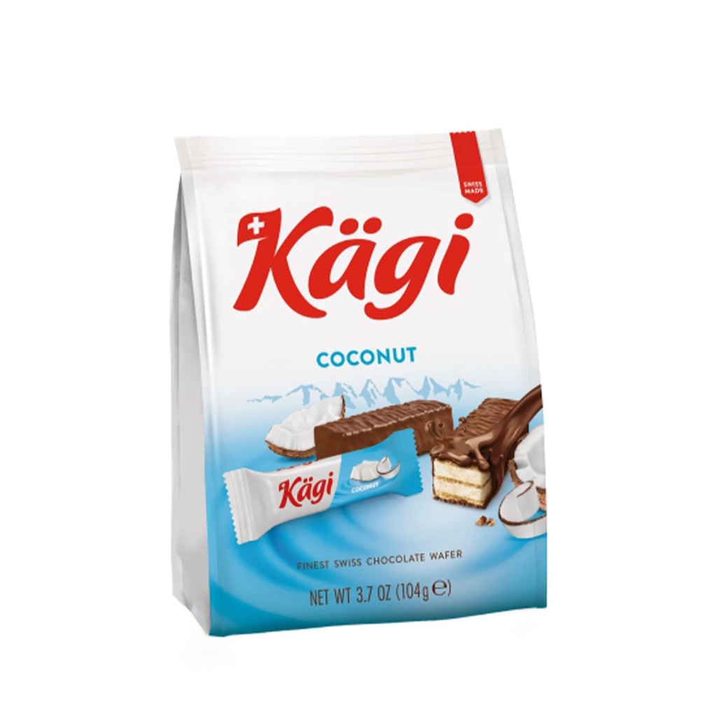 Kagi Coconut Swiss Chocolate Wafer Speciality 104g(Made In Switzerland ...