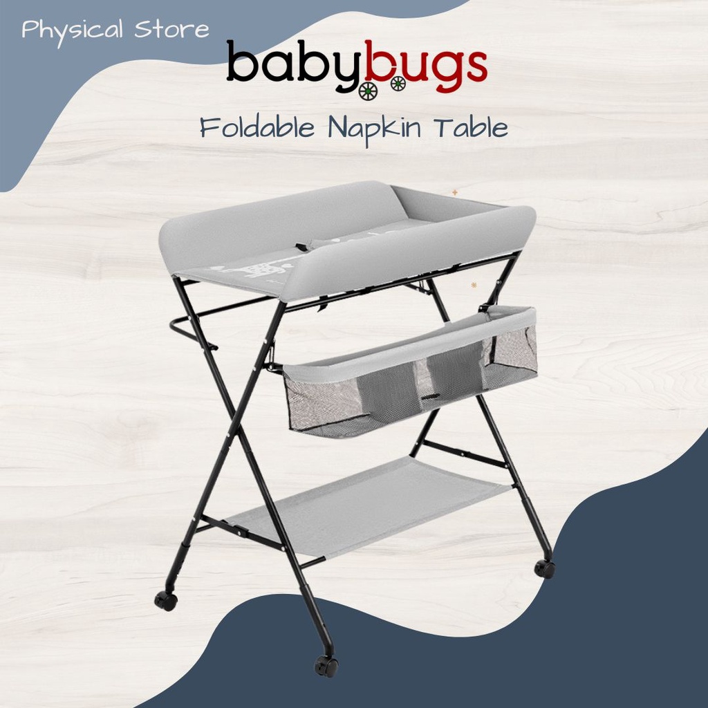 Bugs Newborn Baby Foldable Diapers Changing Table Folding Type Pampers
