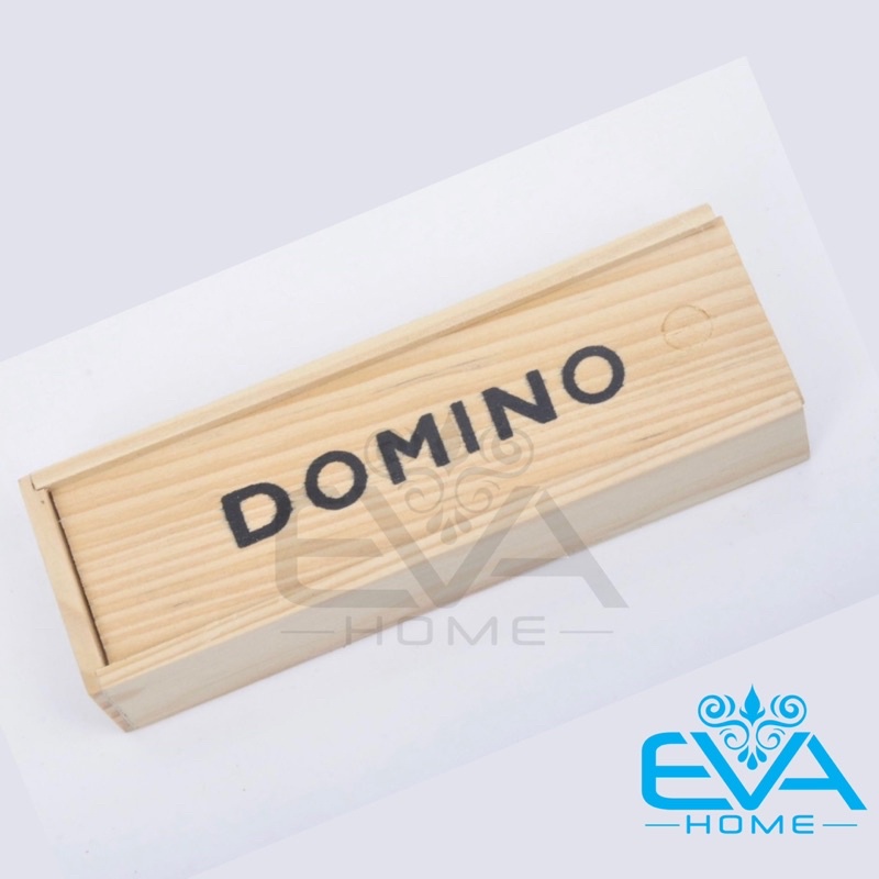 Quality Durable Black Plastic Domino Chess Toy Set Luxurious Wooden Box Multi - Image 2