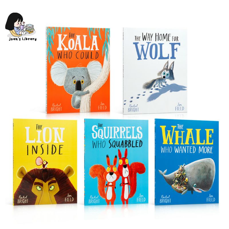 The lion inside The Koala who could The way home for wolf by Rachel Bright ori paperback