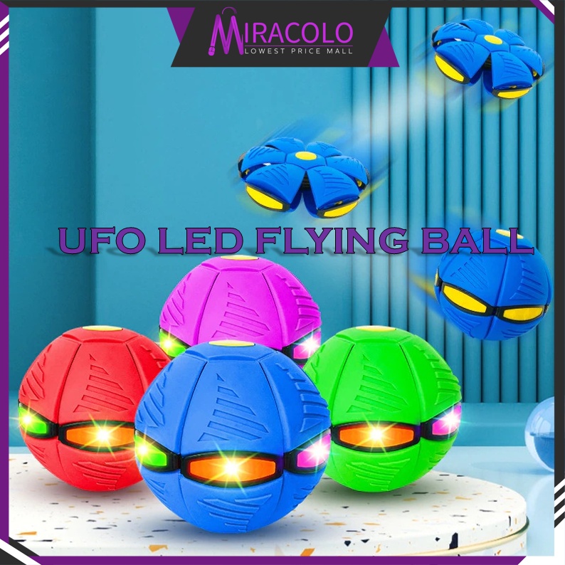 MIRA Ready Stock Magic Flying Saucer Ball UFO Flat Throw Disc Ball with