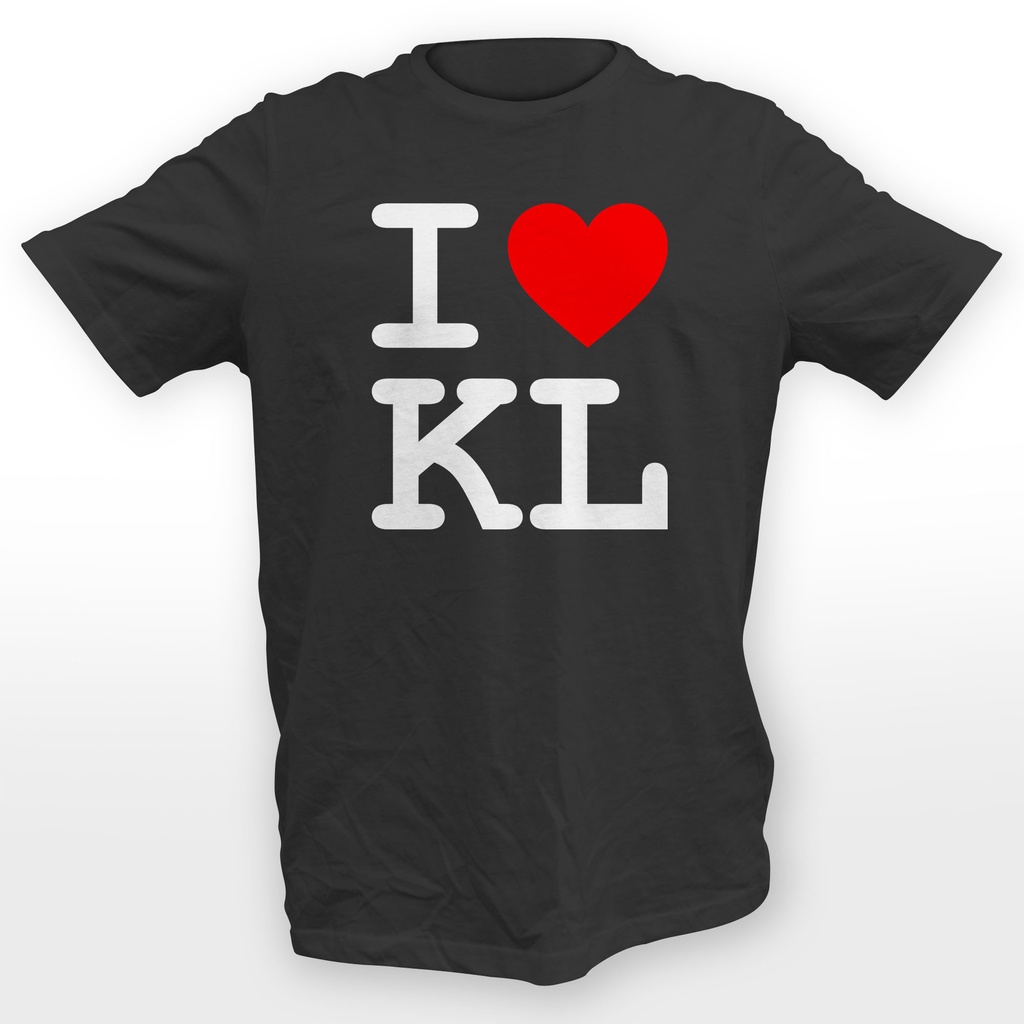 I Love KL Kuala Lumpur Design Graphic Tee 100% Cotton Unisex T-Shirt