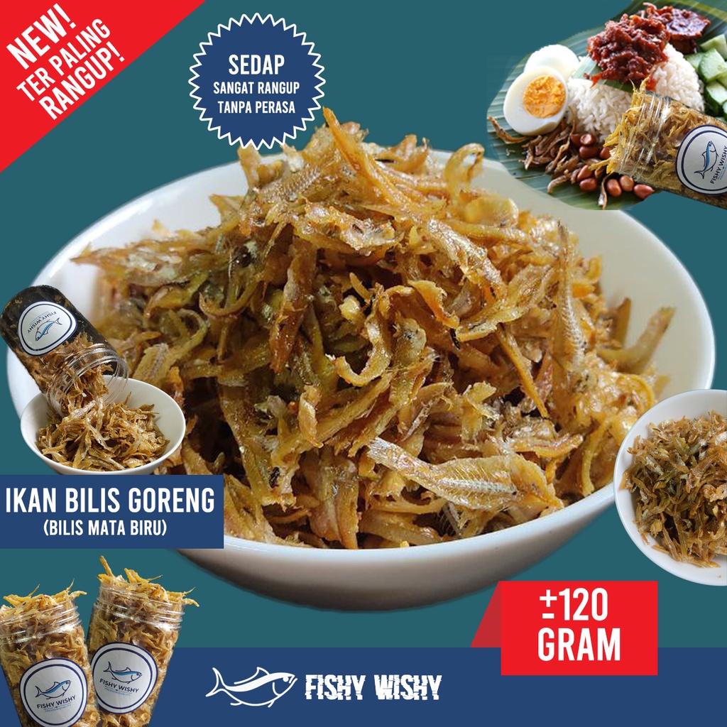 Fishy Wishy Ikan Bilis Goreng Rangup Halal / Crispy Fried Anchovies