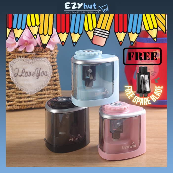 Electric Pencil Sharpener Automatic Pencil Sharpeners Home Office School Pengasah Pensil Viral Pencil