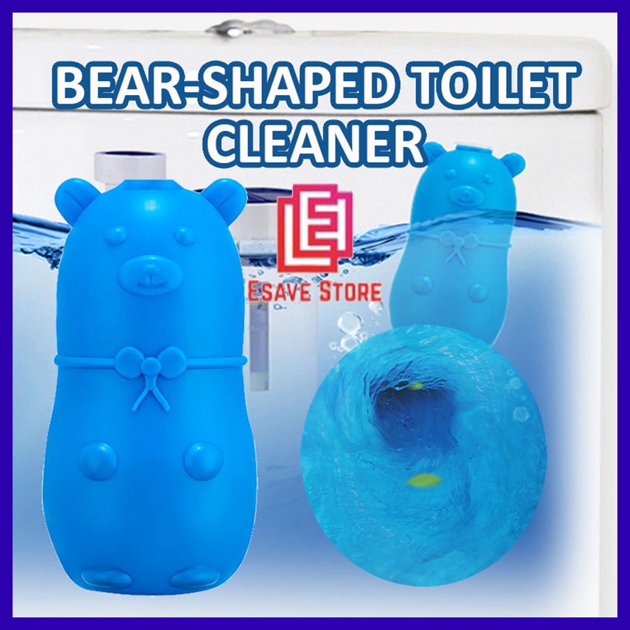 Blue Bear Toilet Flush Bowl Cleaner / BearShaped Toilet Cleaner/Detergent/Deodorizer Shopee