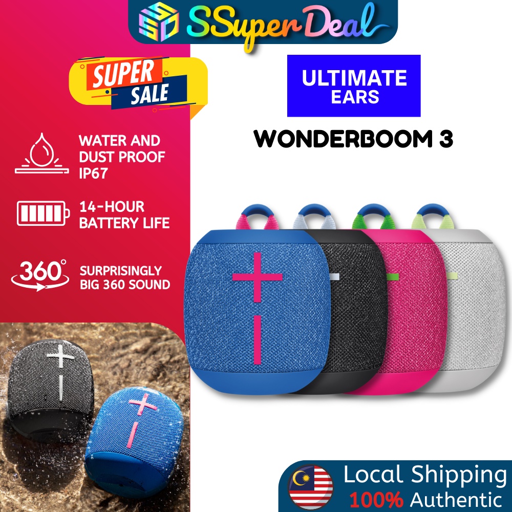 Ultimate Ears UE Wonderboom 3 Portable Bluetooth Speaker