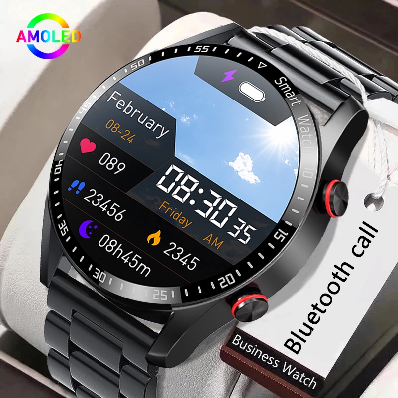 2022 New ECG + PPG Mens Smartwatch Bluetooth Call Smart Watch Men Blood