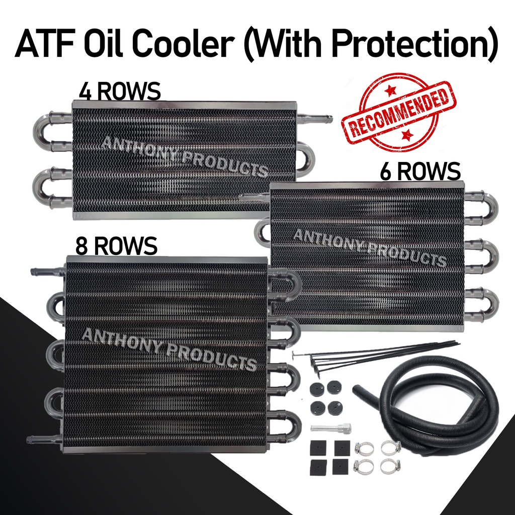 Aluminium Universal Transmission Fluid ATF Oil Cooler Heavy Duty (4 / 6 / 8 Rows) Shopee Malaysia