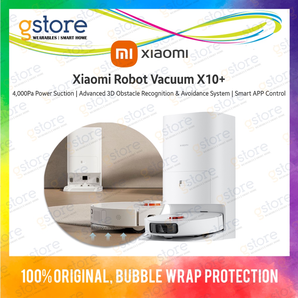 Xiaomi Robot Vacuum X10+ (4,000Pa Suction Power, 2 in 1 Vacuum & Mop