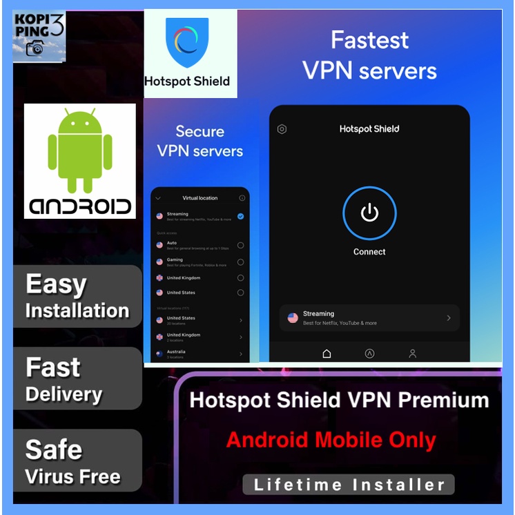 Hotspot Shield Premium VPN Proxy & Secure VPN v9.10 For ANDROID Mobile(Latest SEP 2022)