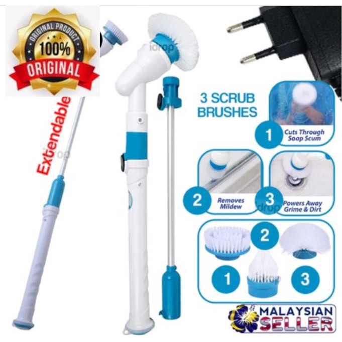 MALAYSIA SET ALAT PENCUCI Berus Pembersih Berbilang Fungsi Berputar