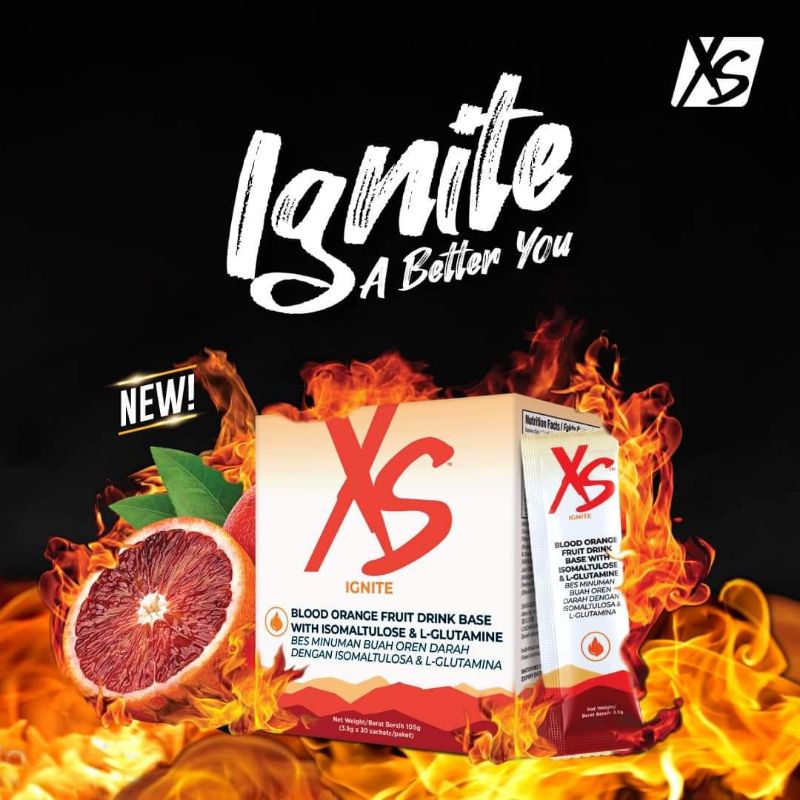 Xs ignite Blood Orange Fruit Drink Base with Isomaltulose Shopee Malaysia