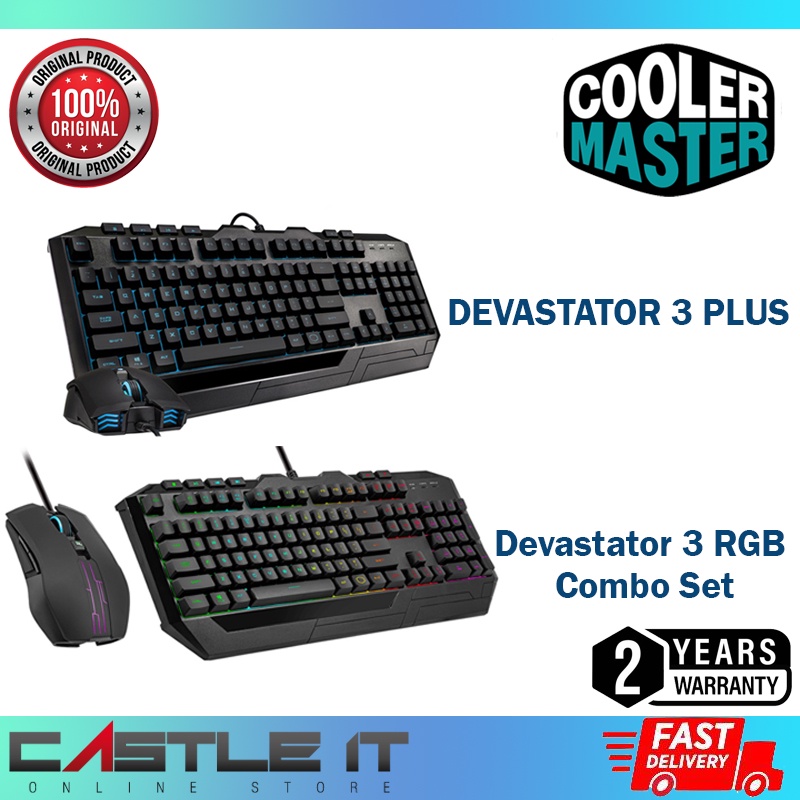 Cooler Master DEVASTATOR 3 RGB III Wired Desktop COMBO Set Keyboard