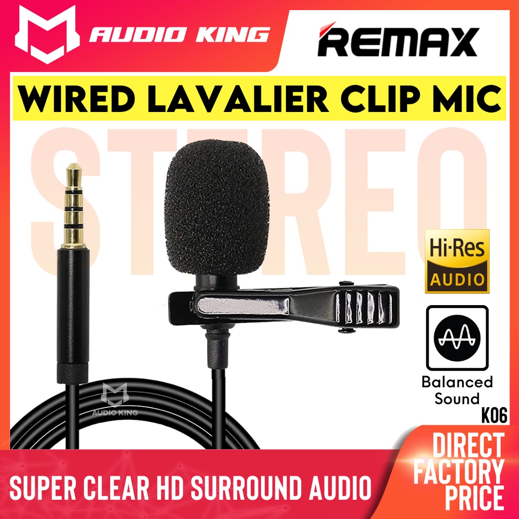 REMAX Mini Microphone Clip Microphone 3 5mm Microphone For Phone